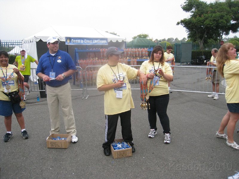 Disneyland 2010 HM Race 0535.JPG - An then a few more steps to get your Coast to Coast medal here!